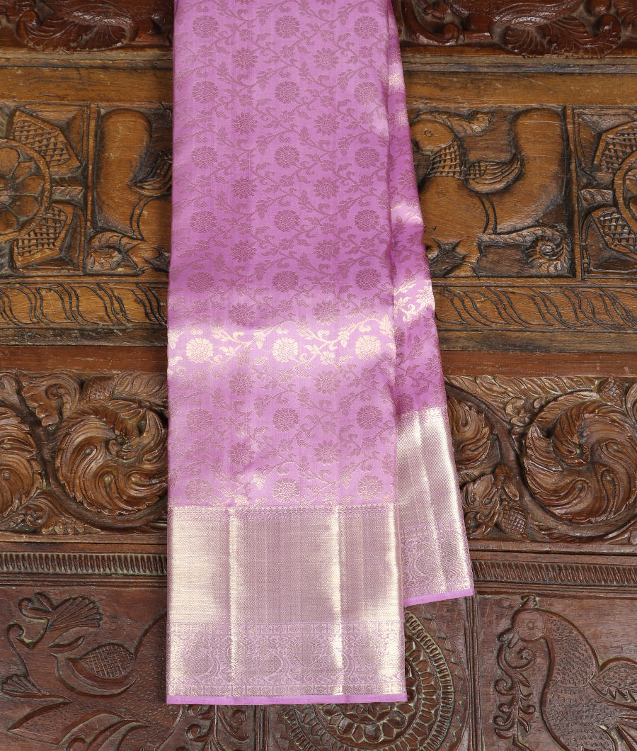 Lavender Handwoven Kanjivaram Silk Saree T307923-image