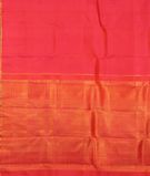 Pinkish Orange Handwoven Kanjivaram Silk Saree T3374954