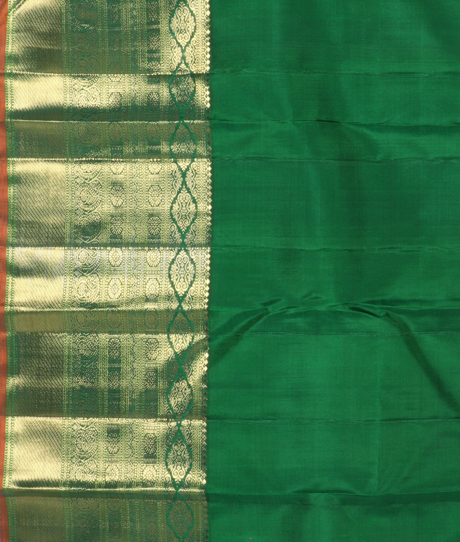 Red Handwoven Kanjivaram Silk Saree T2912743