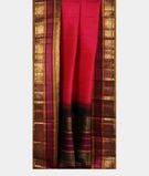 Orangish Pink Handwoven Kanjivaram Silk Saree T3315152