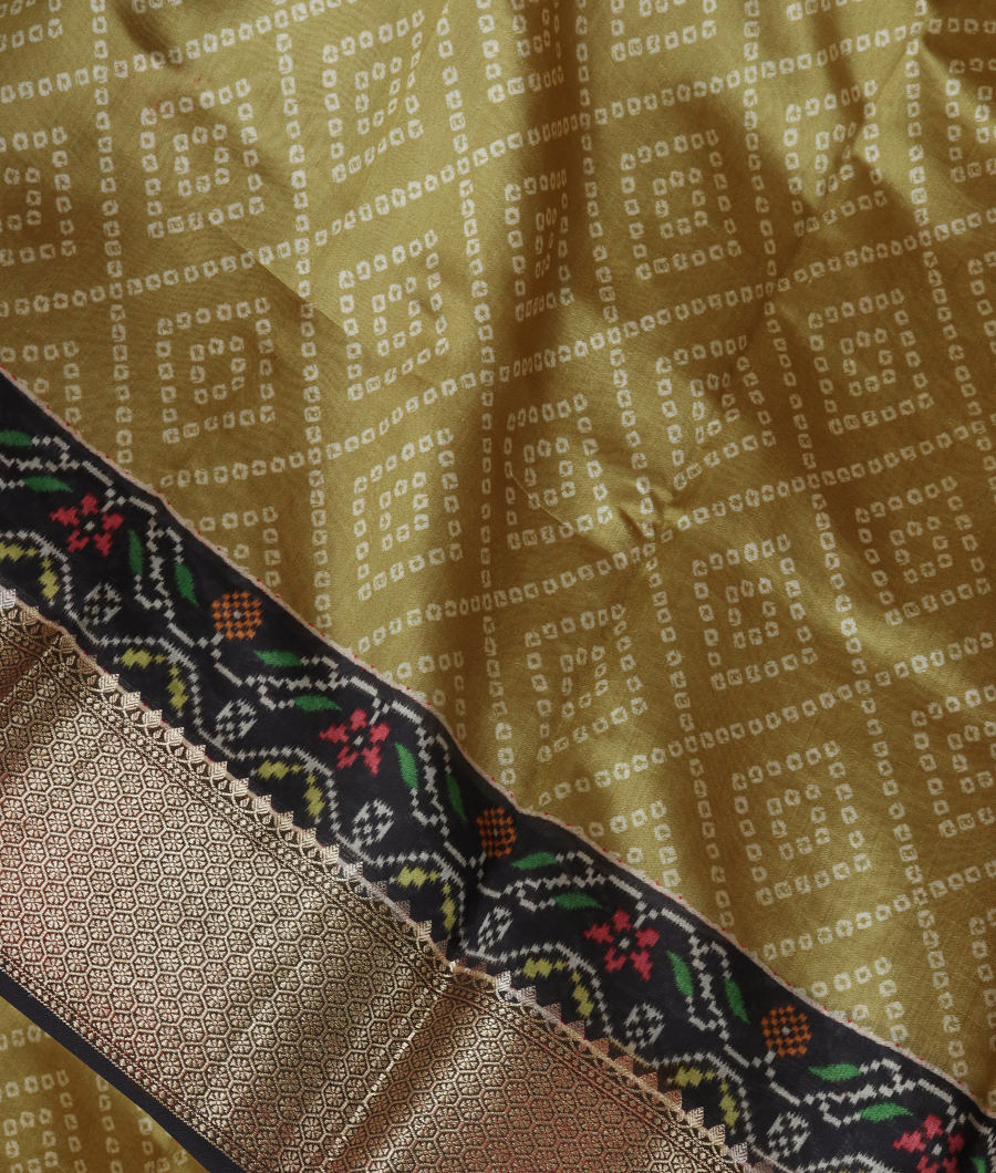 Green Chaniya Silk Saree T312879-image