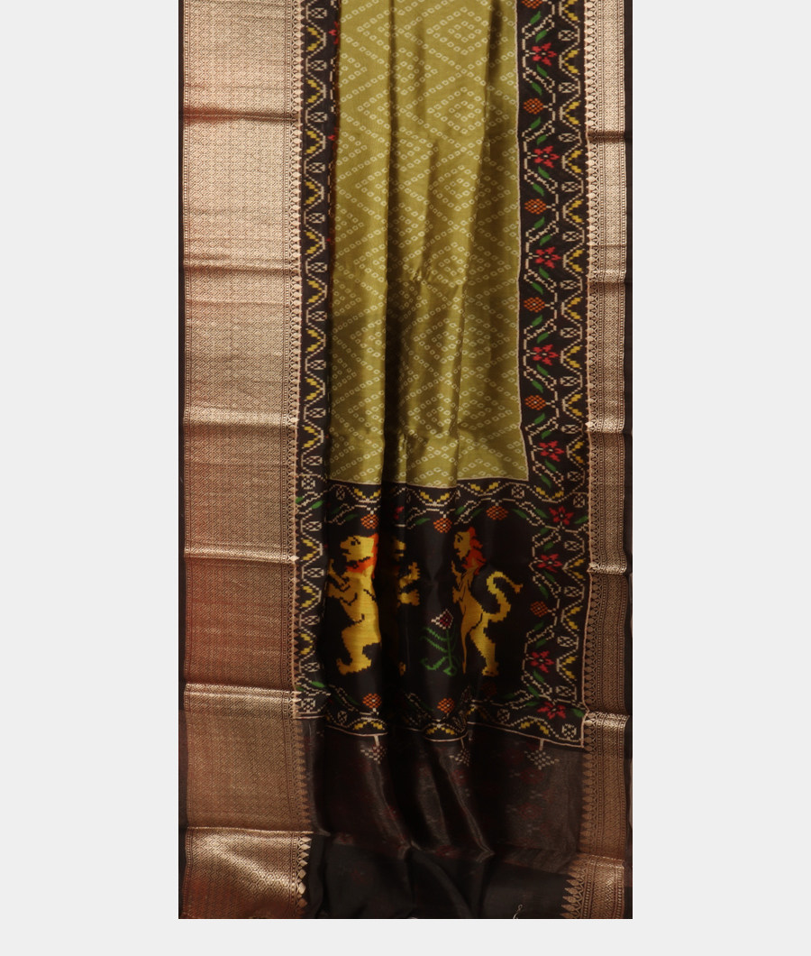 Green Chaniya Silk Saree T3128792