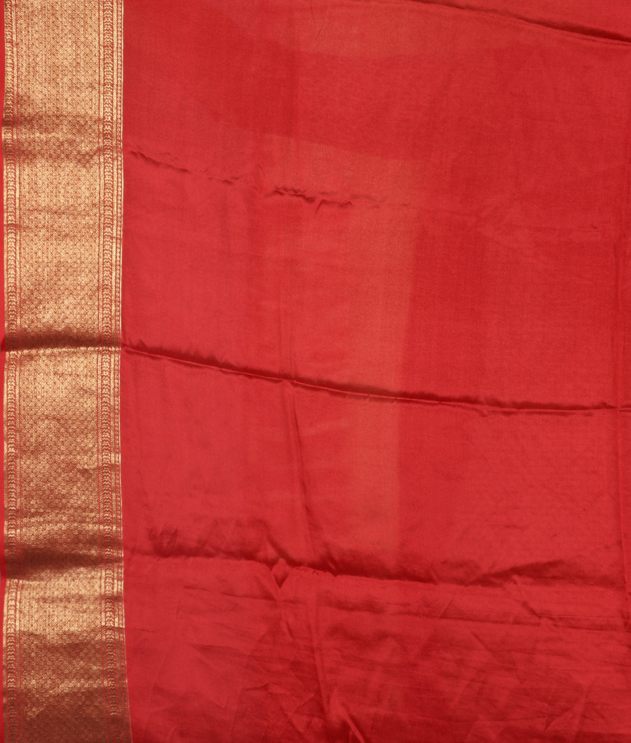 Yellow Mysore Silk Saree T2879863