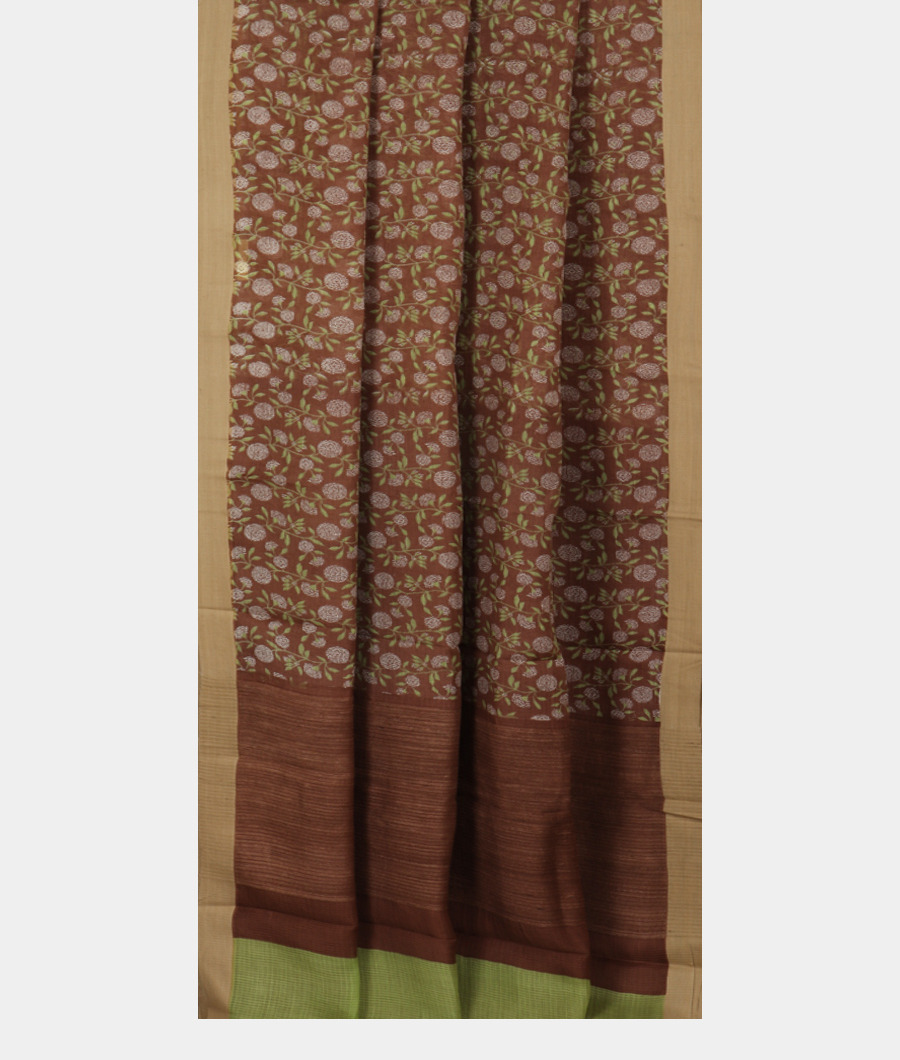Brown Kota Cotton Saree T3261852