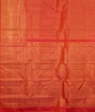 Orangish Pink Handwoven Kanjivaram Silk Saree T3374934