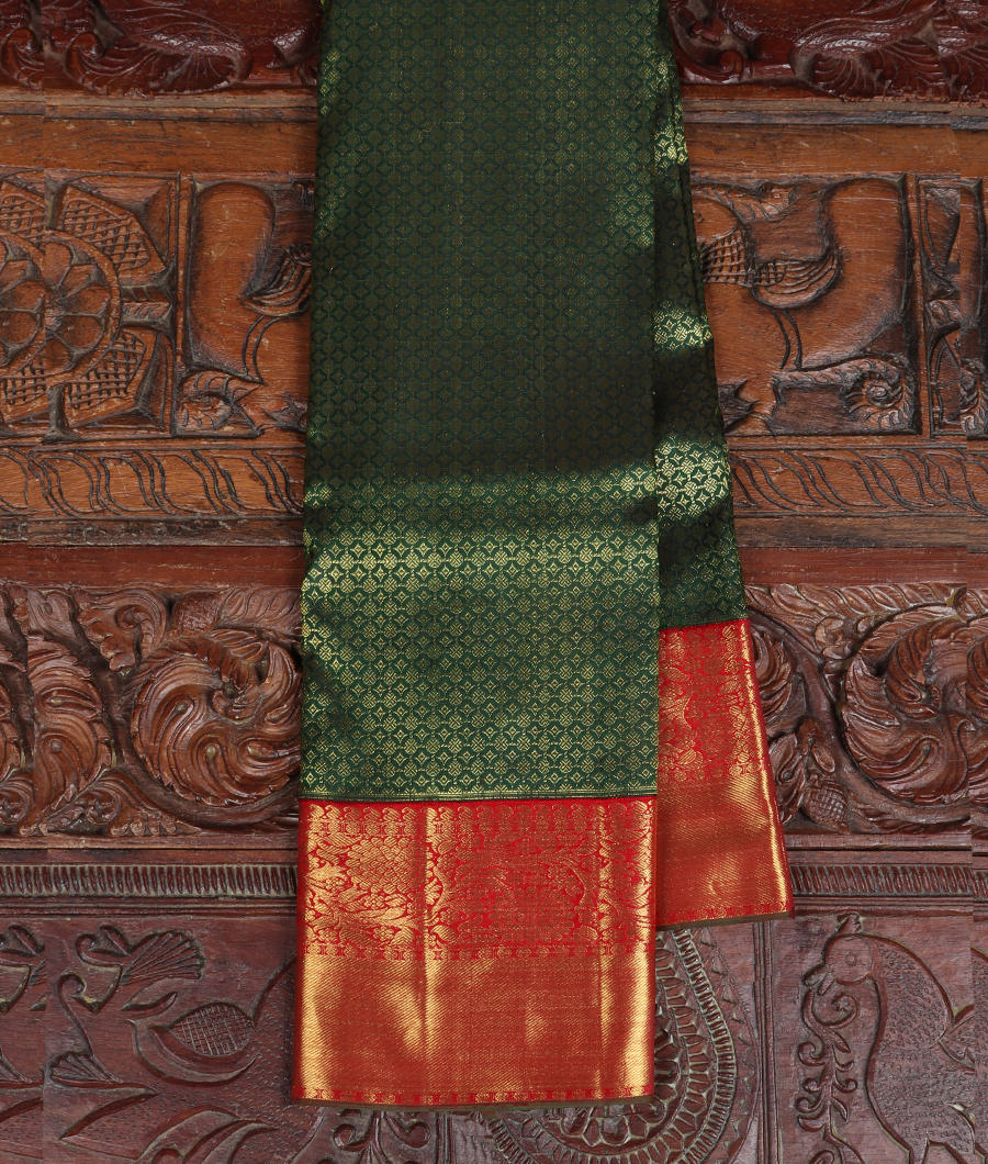 Green Handwoven Kanjivaram Silk Saree T205287-image