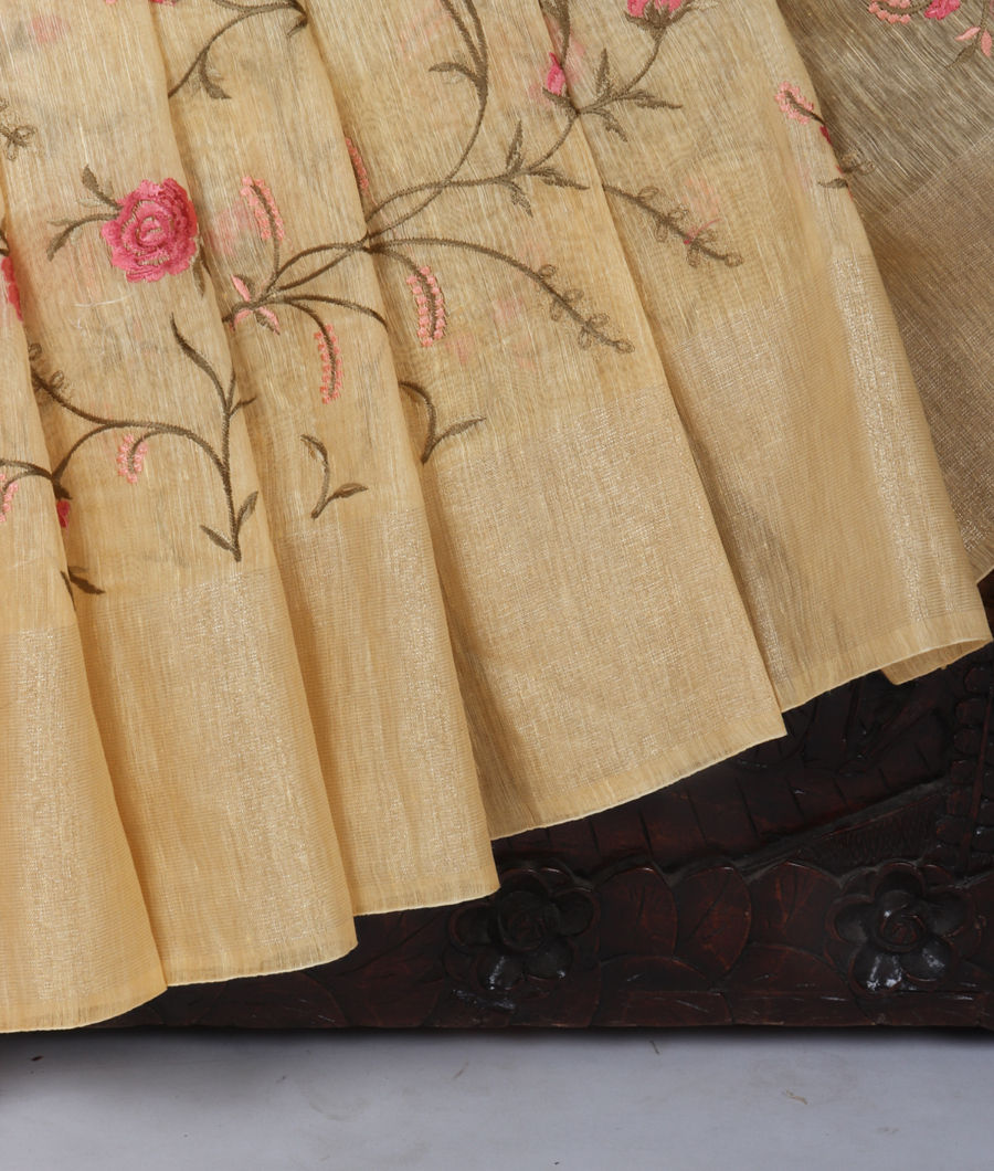 yellow-linen-embroidery-saree-t339887-t339887-c