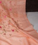 Pink Linen Embroidery Saree T3398882
