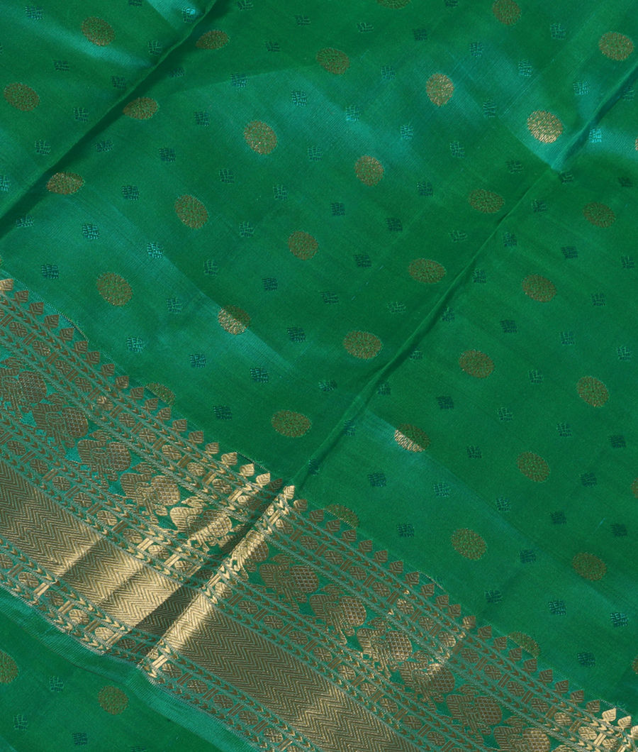 Green Soft Silk Saree T333789-image