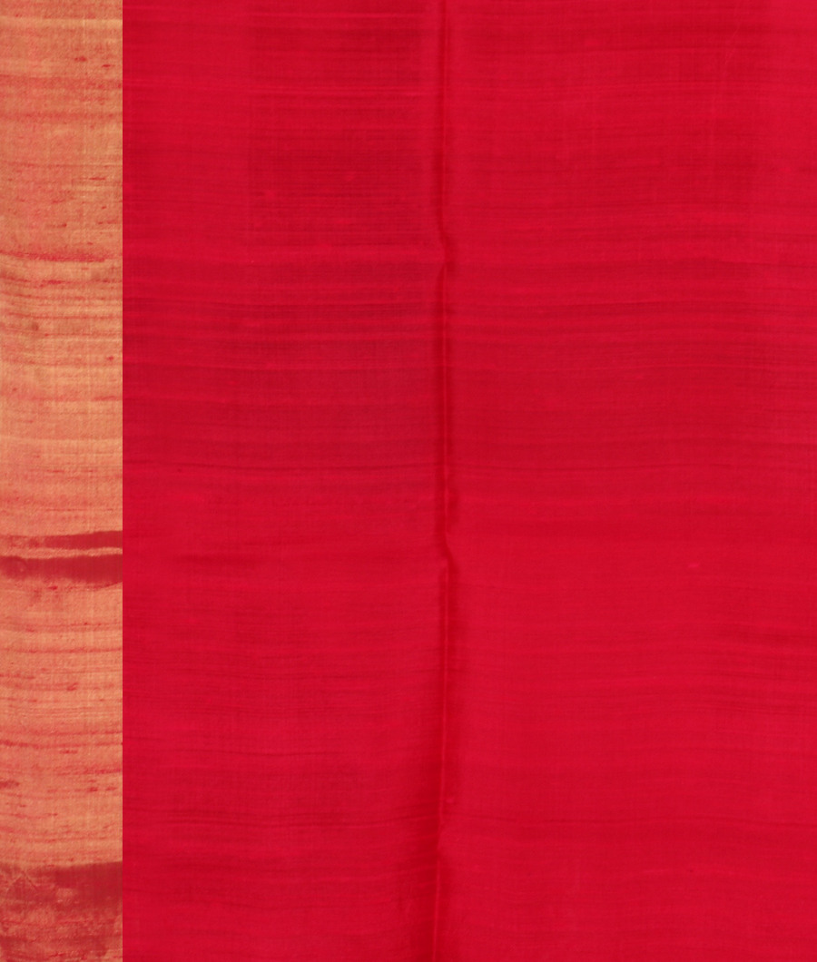 Orange Woven Raw Silk Saree T3143063