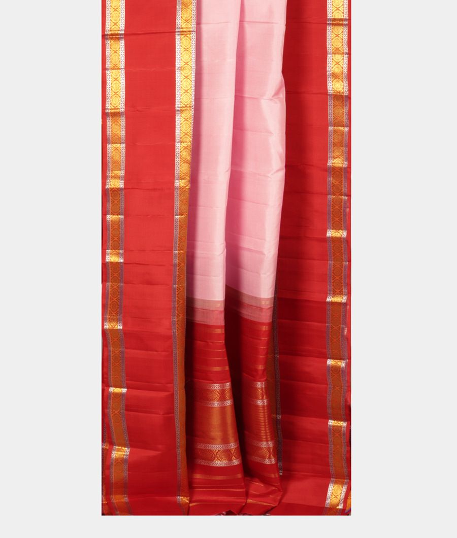 Candy Pink Handwoven Kanjivaram Silk Saree T3414682