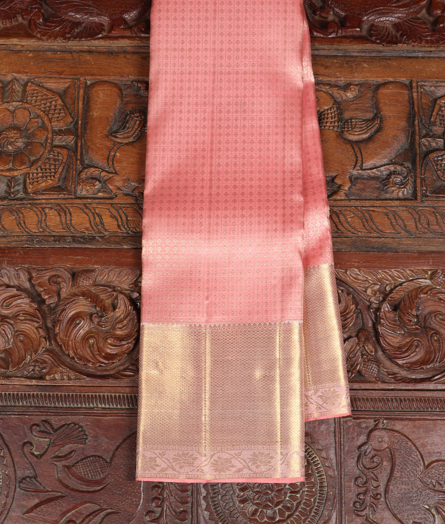 Pink Handwoven Kanjivaram Silk Saree T332384-image