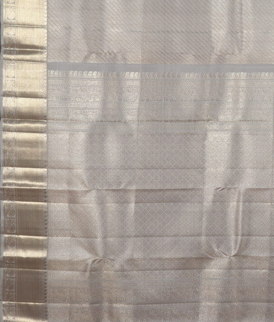 Grey Handwoven Kanjivaram Silk Saree T3311984