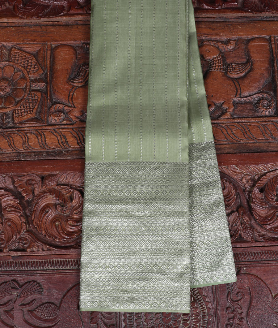 Green Handwoven Kanjivaram Silk Saree T330868-image