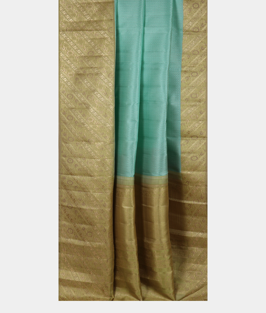 Blue Handwoven Kanjivaram Silk Saree T3315472