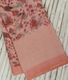 Pink Linen Printed Saree T3404201