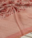 Pink Linen Printed Saree T3404204