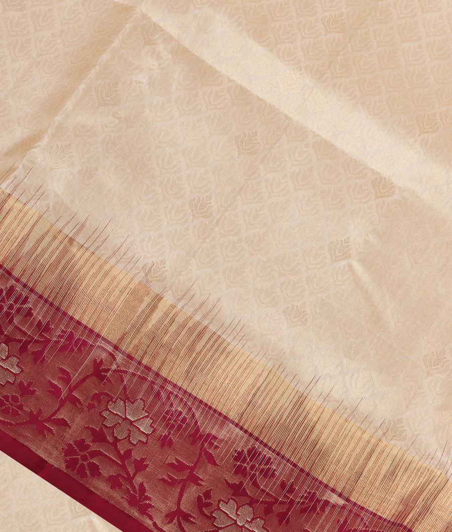 Off-White Soft Silk Saree T337011-image