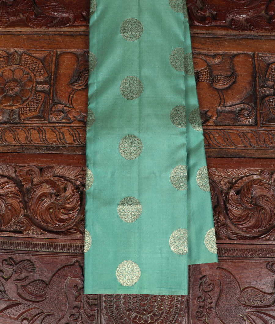 Green Handwoven Kanjivaram Silk Saree T336249-image