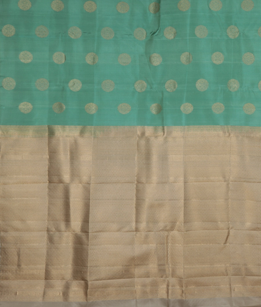 Green Handwoven Kanjivaram Silk Saree T3362494