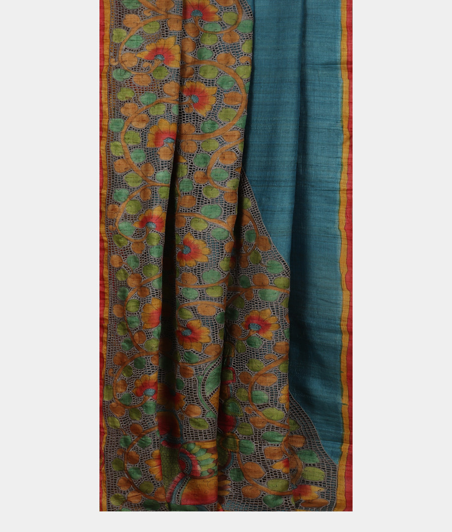 blue-tussar-cutwork-saree-t326125-t326125-b