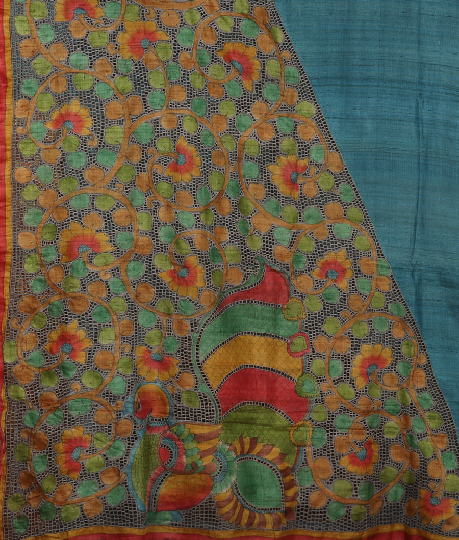 blue-tussar-cutwork-saree-t326125-t326125-d