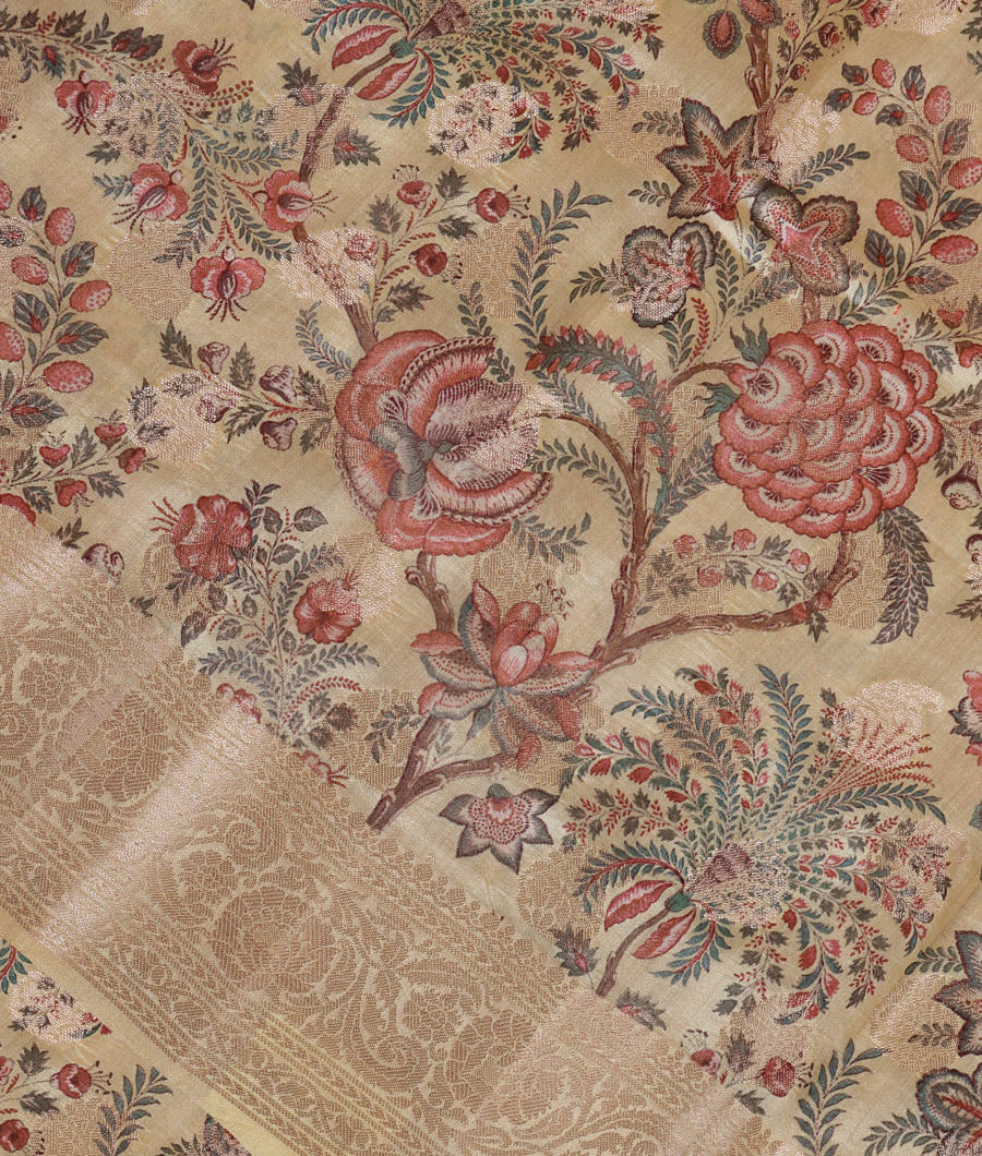 Light Yellow Chaniya Silk Saree T333094-image