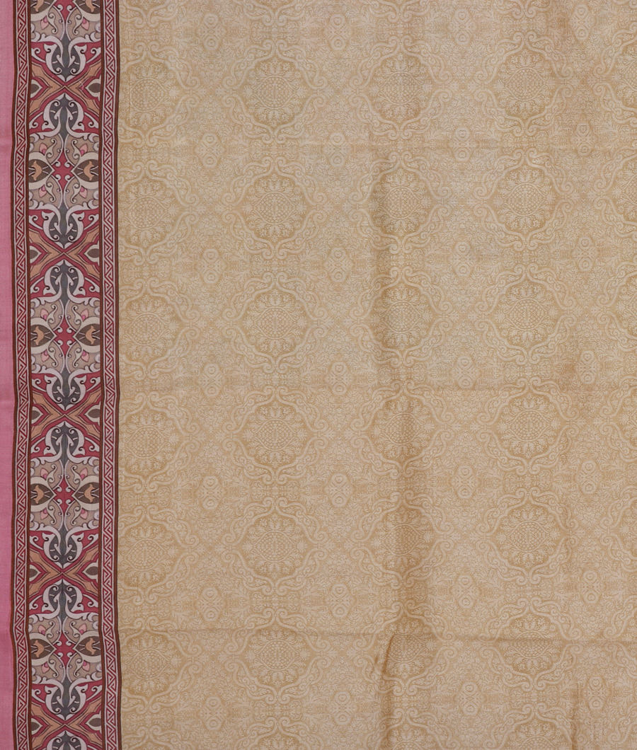 Light Yellow Chaniya Silk Saree T3330943