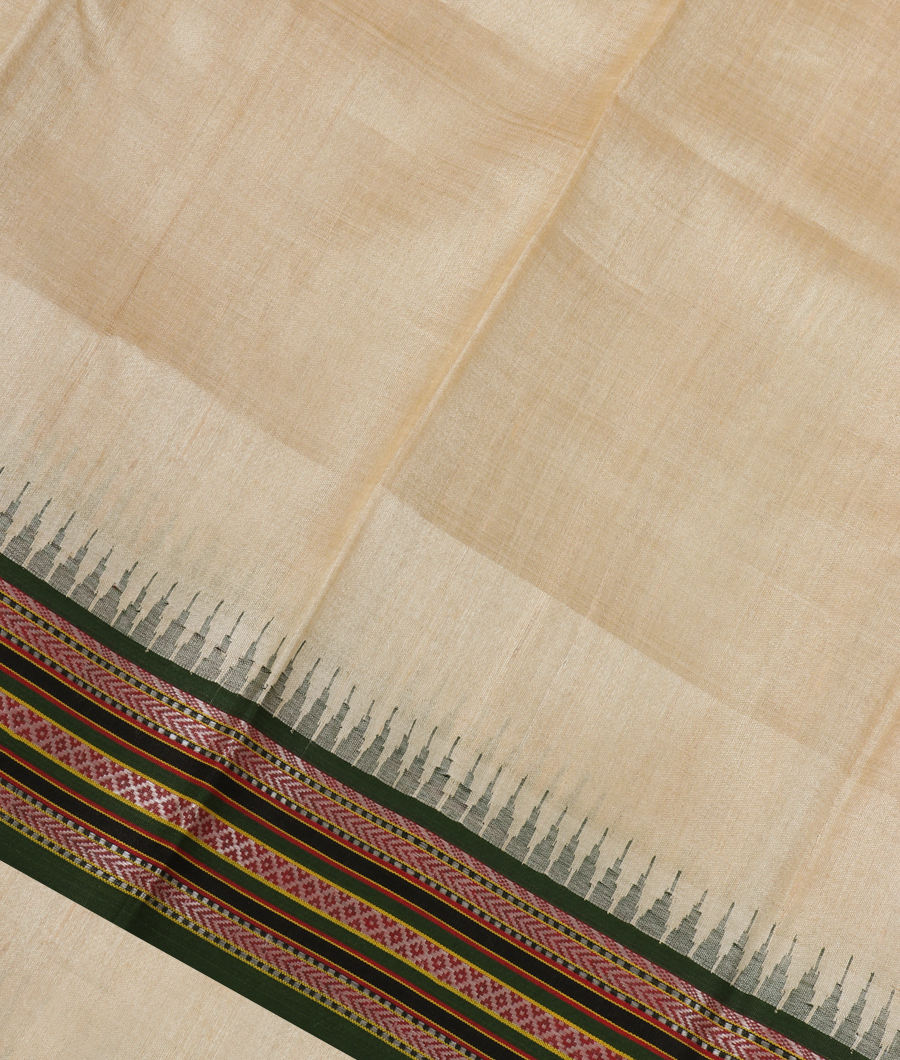 Beige Vidarbha Tussar Saree T332862-image