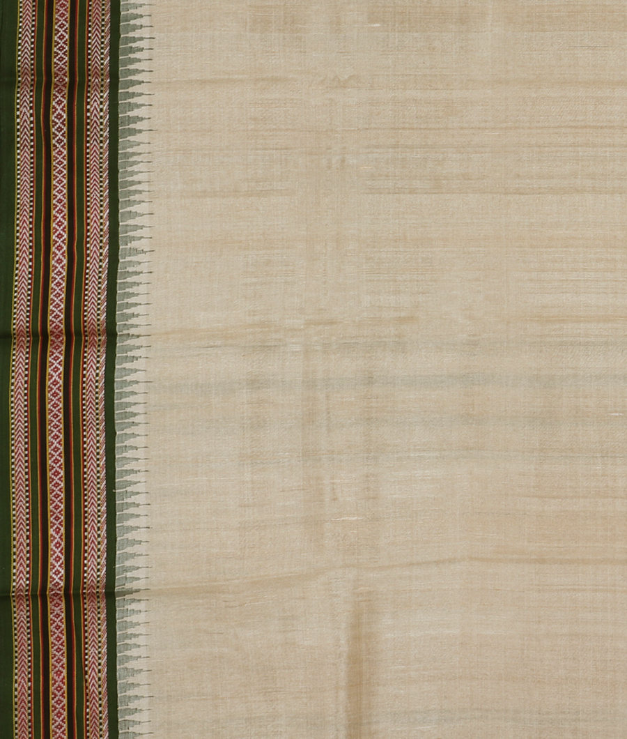 Beige Vidarbha Tussar Saree T3328623