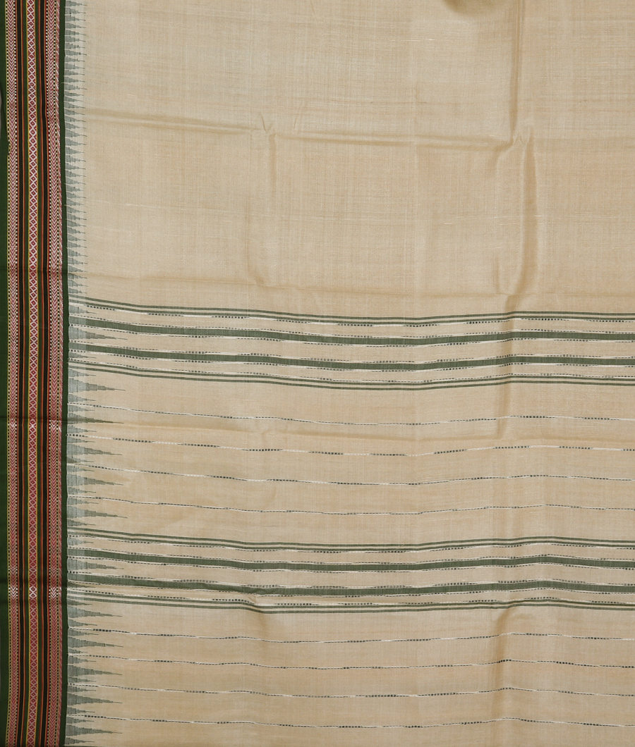 Beige Vidarbha Tussar Saree T3328624