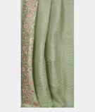 Green Kora Organza Embroidery Saree T3415372
