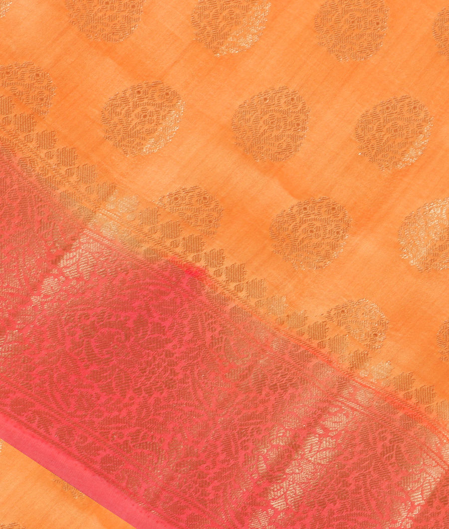Peach Chaniya Silk Saree T341234-image