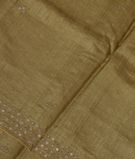 Mehndi Green Tussar Embroidery Saree T3410001