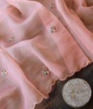 Pink Kora Organza Embroidery Saree T3398731