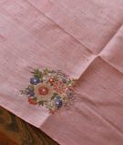 Pink Kora Organza Embroidery Saree T3398734