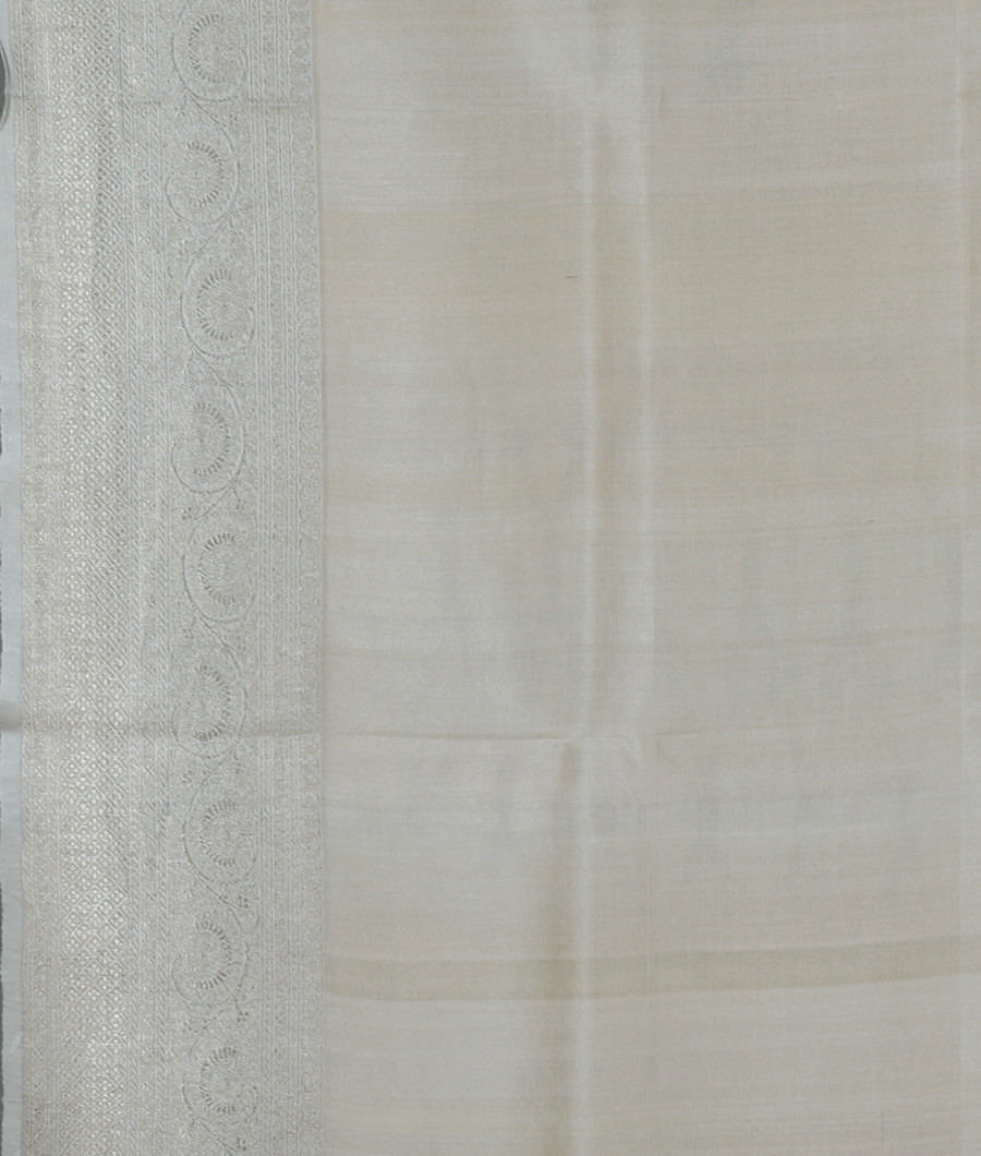 Grey Banaras Kathan Silk Saree T3415213