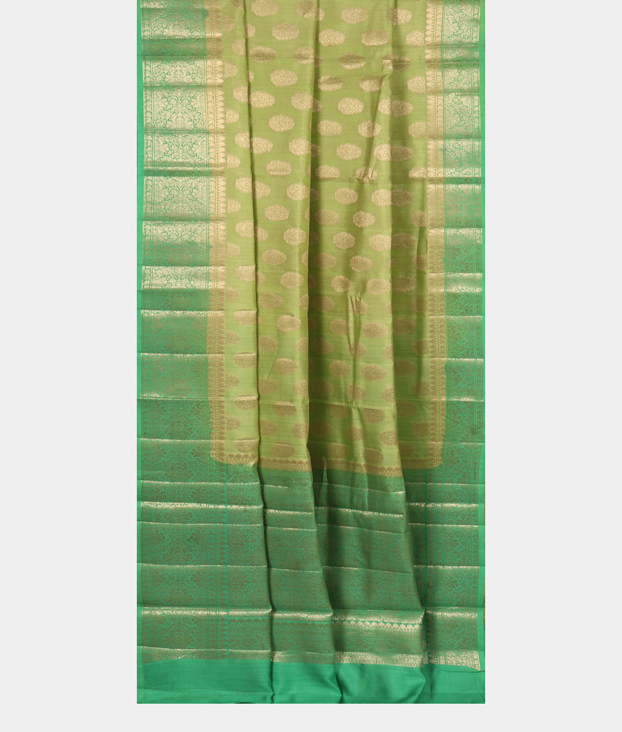 Green Chaniya Silk Saree T3412212