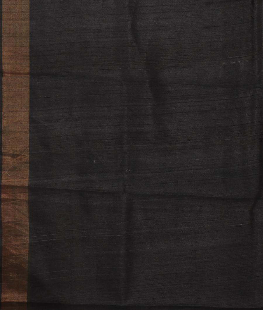 Black Tussar Printed Saree T2746753