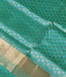 Bluish Green Soft Silk Saree T3120551