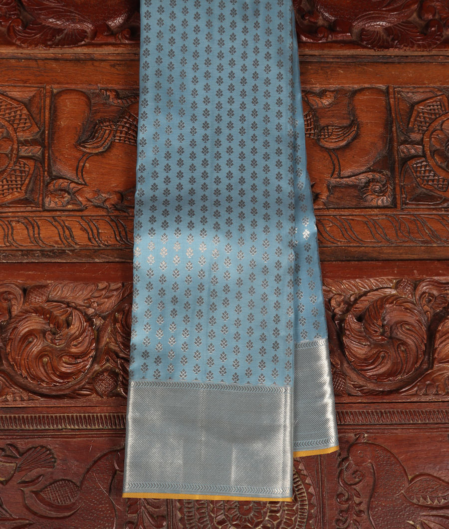 Blue Handwoven Kanjivaram Silk Saree T245430-image