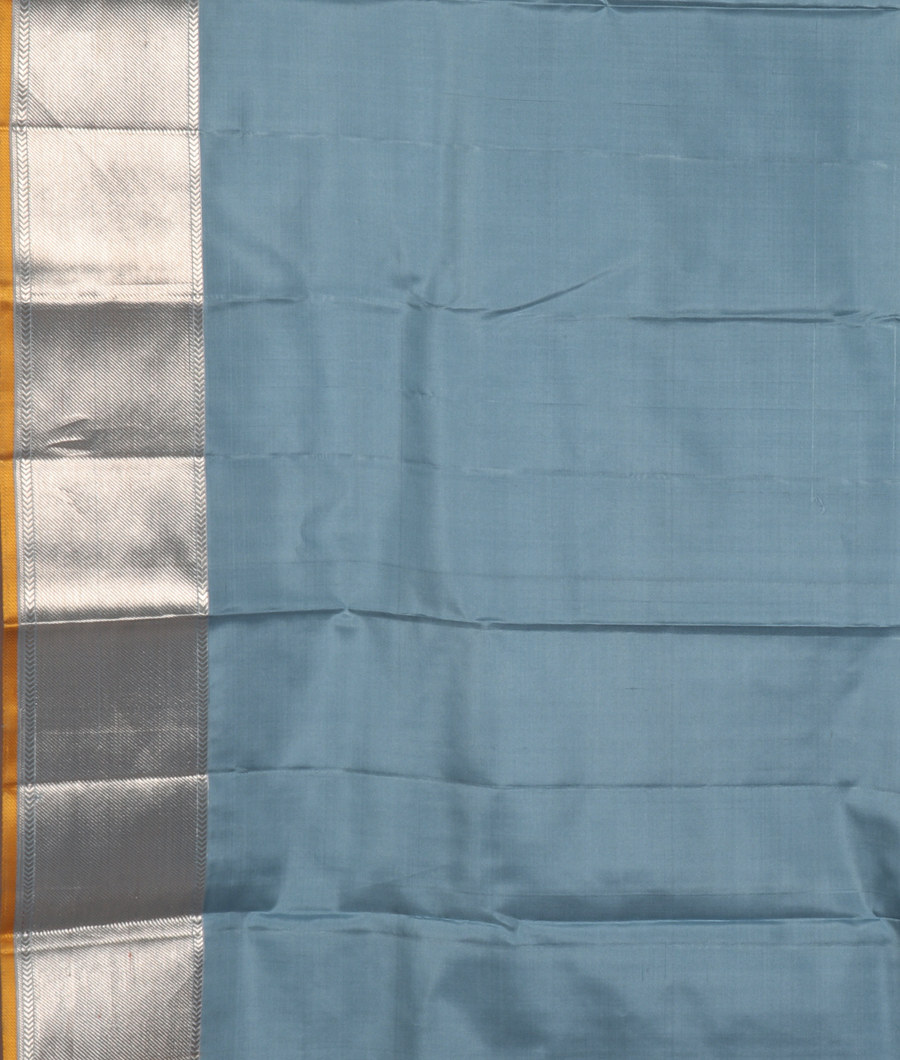 Blue Handwoven Kanjivaram Silk Saree T2454303