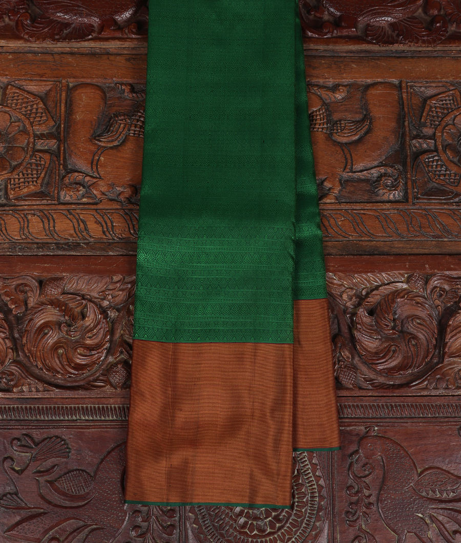 Green Handwoven Kanjivaram Silk Saree T158476-image