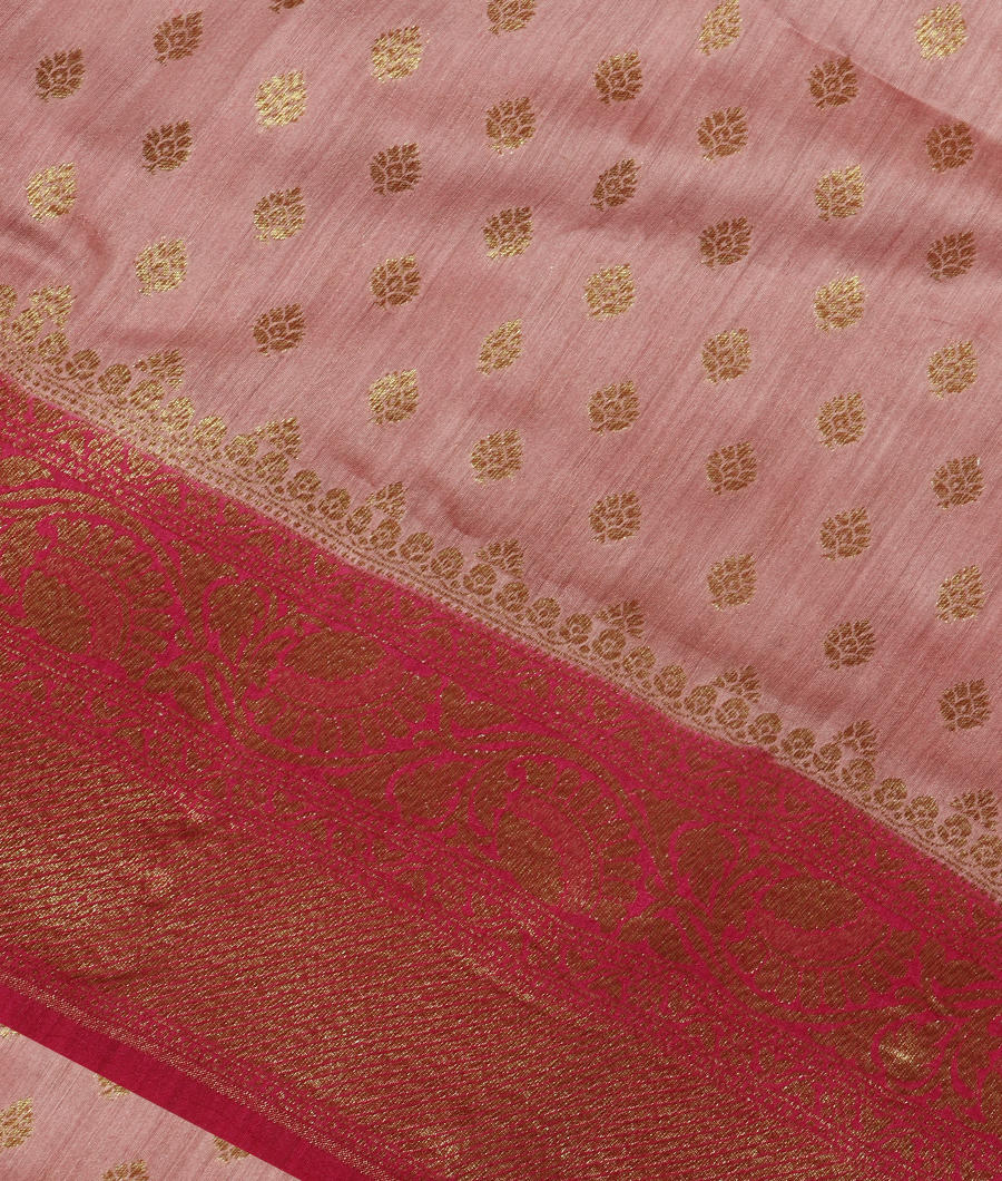 Lavender Pink Banaras Tussar Saree T339928-image