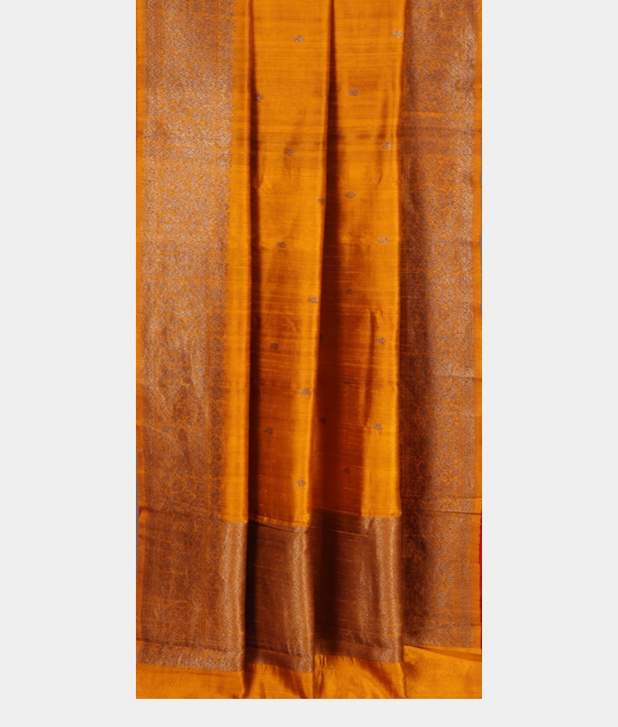 Yellow Banaras Tussar Saree T3184152