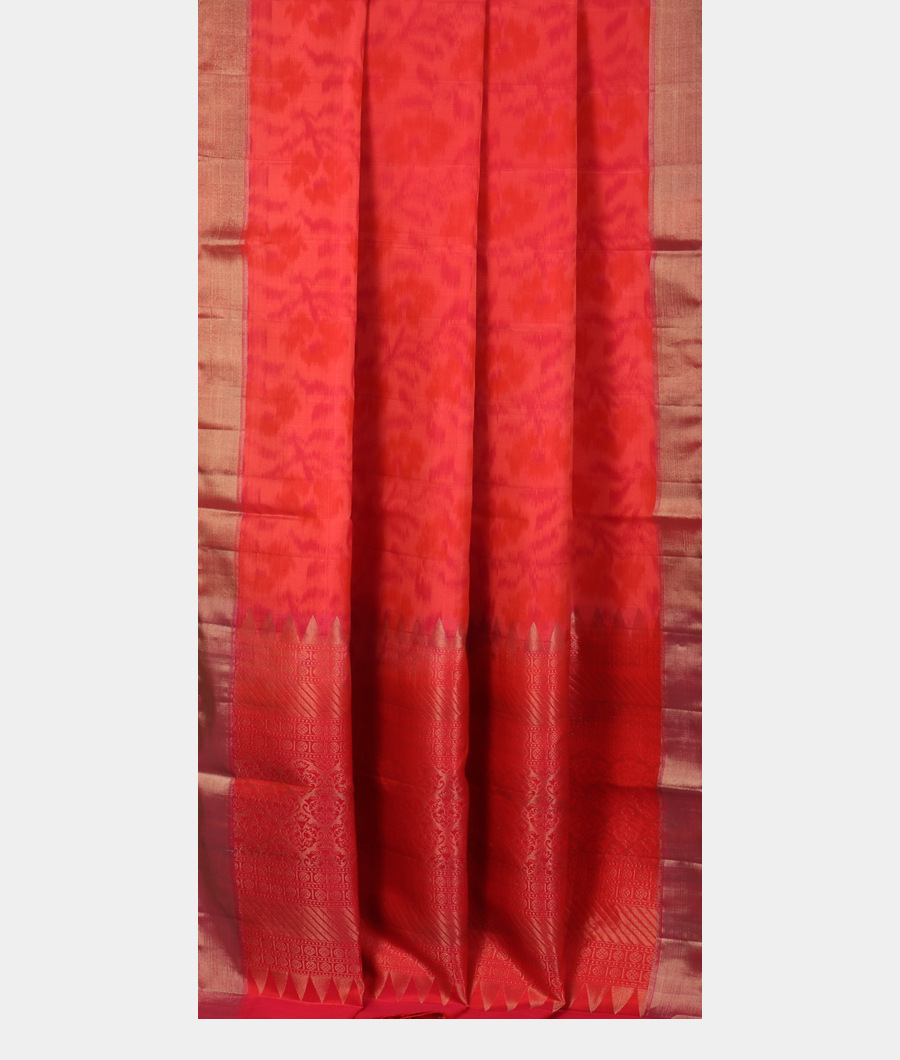Pinkish Red Soft Silk Saree T3405192