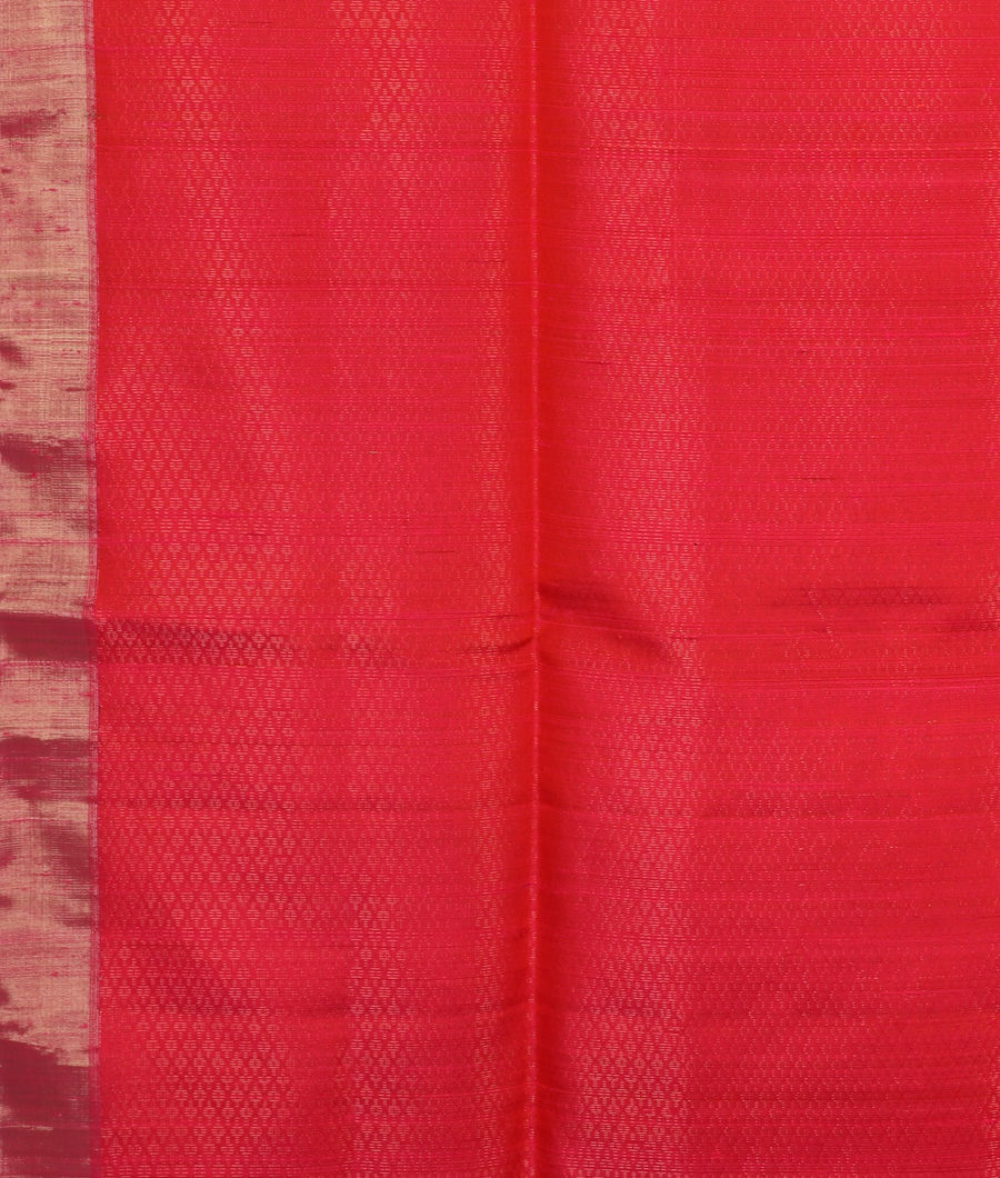Pinkish Red Soft Silk Saree T3405193