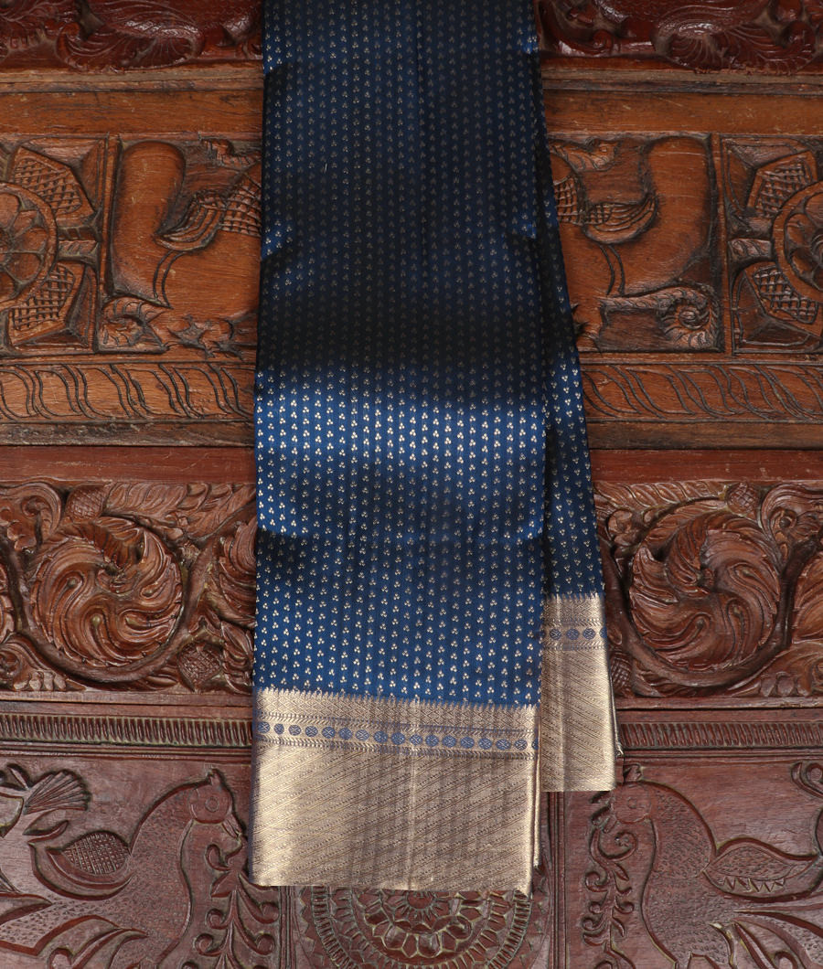 Blue Handwoven Kanjivaram Silk Saree T340691-image