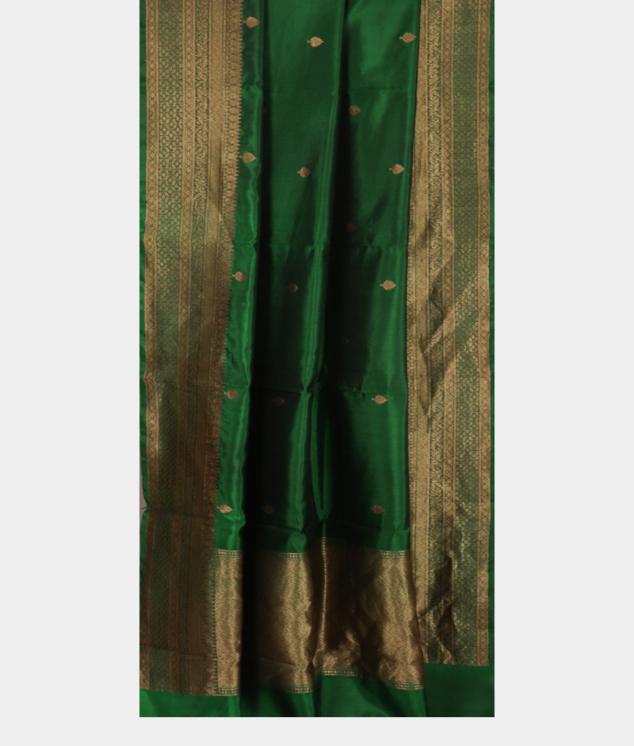 Green Banaras Silk Saree T3392772