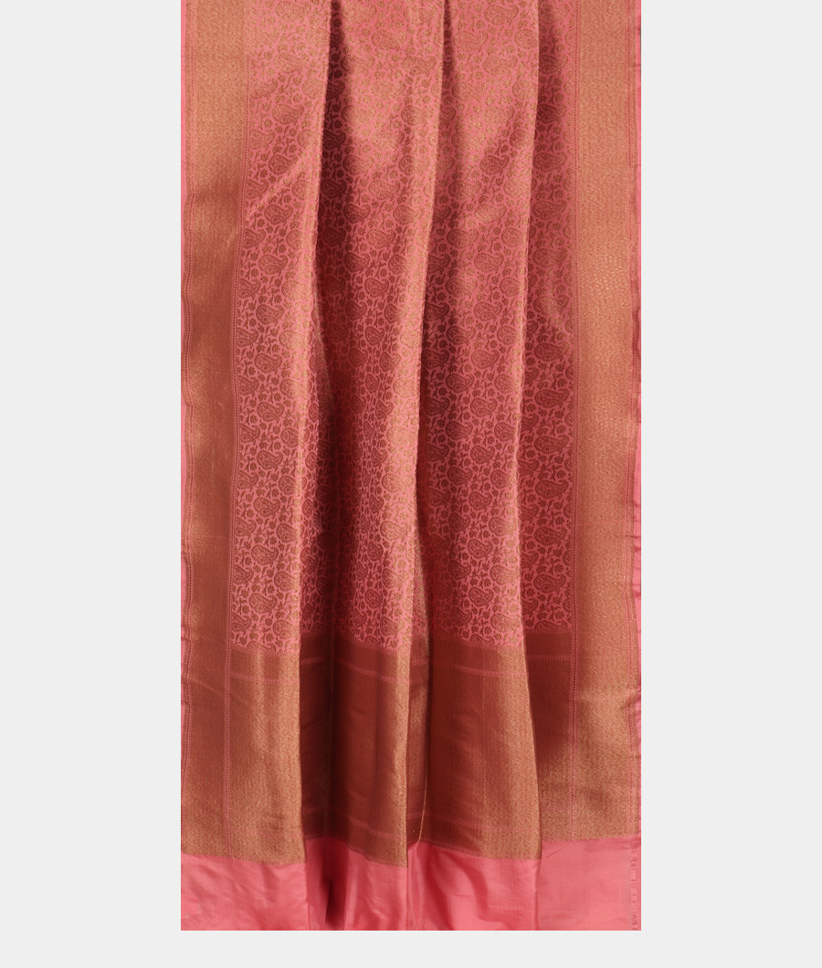 Pink Banaras Silk Saree T3357982